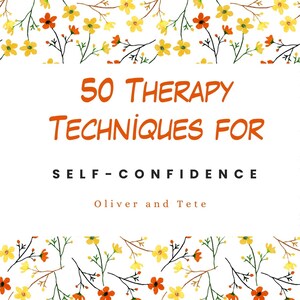 Techniques de confiance en soi Impression numérique thérapie motivation psychologie livre feuille de travail pleine conscience vie adulte développement personnel