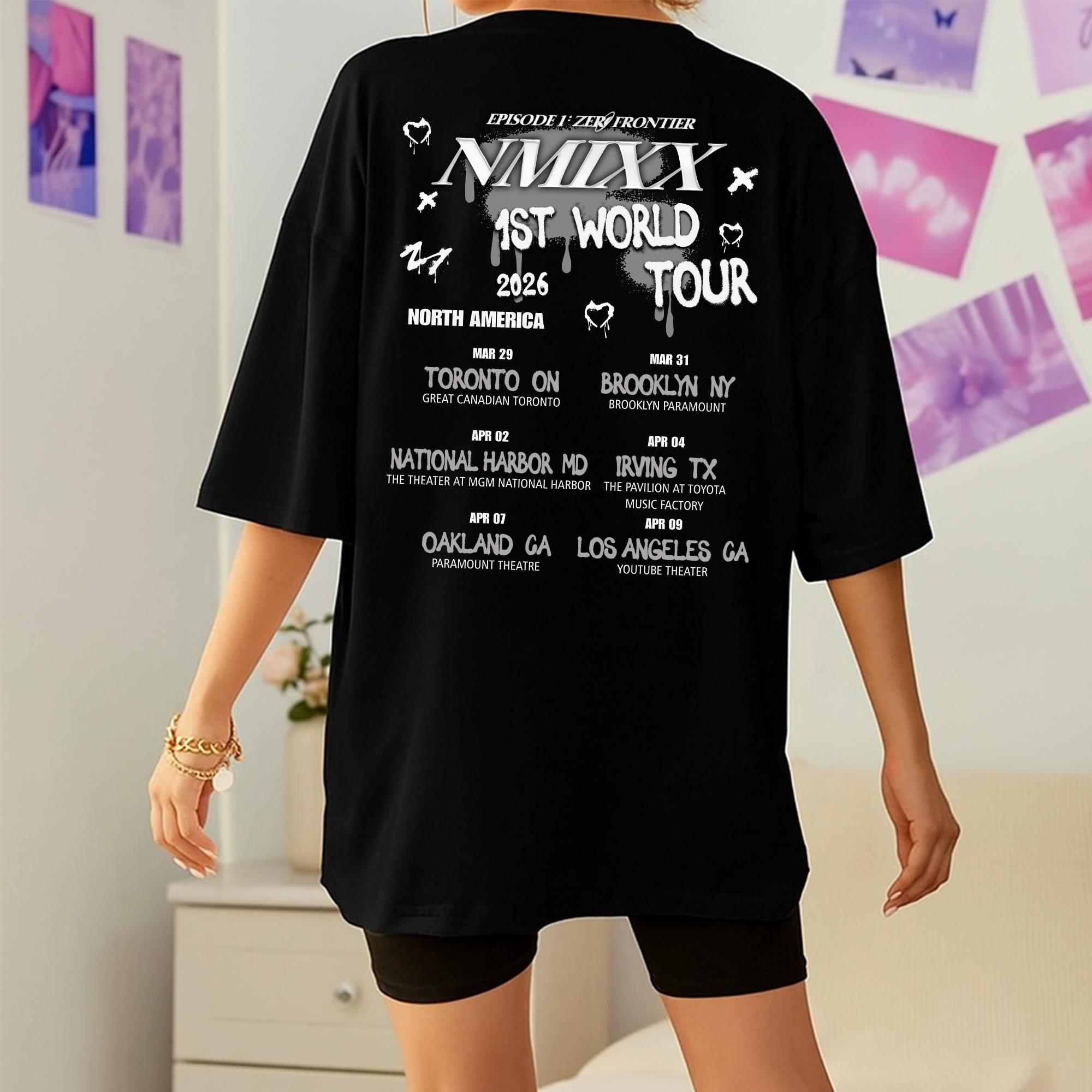 Nmixx Episode 1: Zero Frontier World Tour 2026 T-shirt, Nmixx Blue