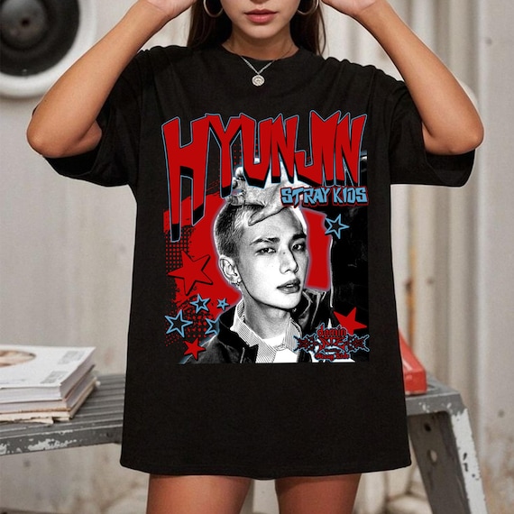 Retro Hyunjin Dominate T-shirt, Stray Kids Dominate World Tour