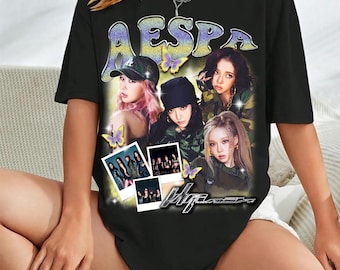 【GISELLE／ジゼル】aespa Armageddon MD tシャツ aespa - [Armageddon] 1st Album OFFICIAL MD T-SHIRT + PHOTO CARD