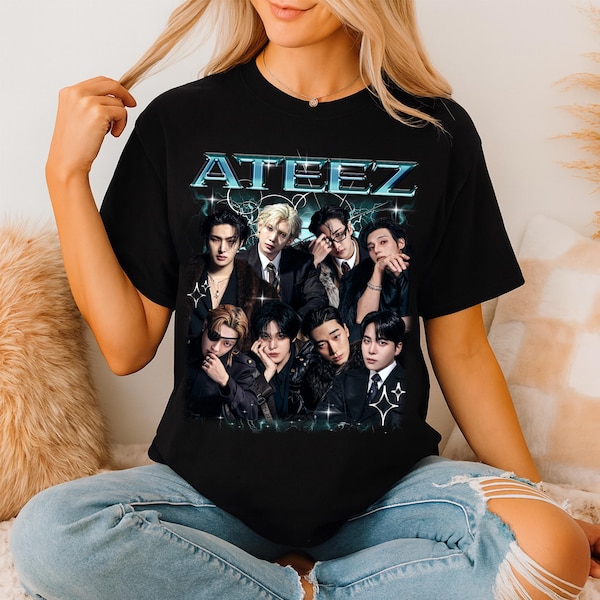 Ateez Kpop Graphics Shirt, Ateez 2025 World Tour In Your Fantasy Shirt, Ateez Golden Hour Part 4 Shirt, Ateez Aniteez Members Kpop Sweater