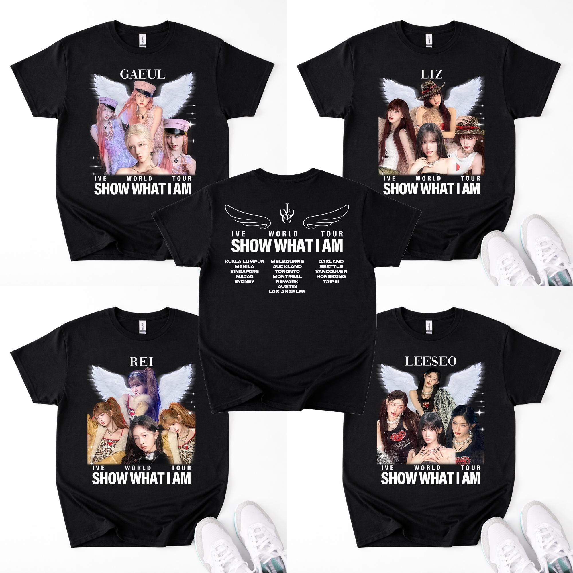 Ive Show What I Am World Tour Members T-shirt, Ive REVIVE Plus