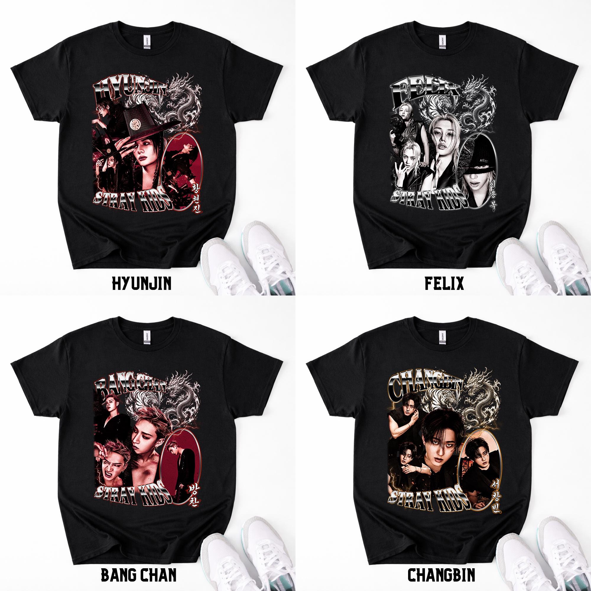 Stray Kids World Tour Run It Members T-shirt, Stray Kids Run It