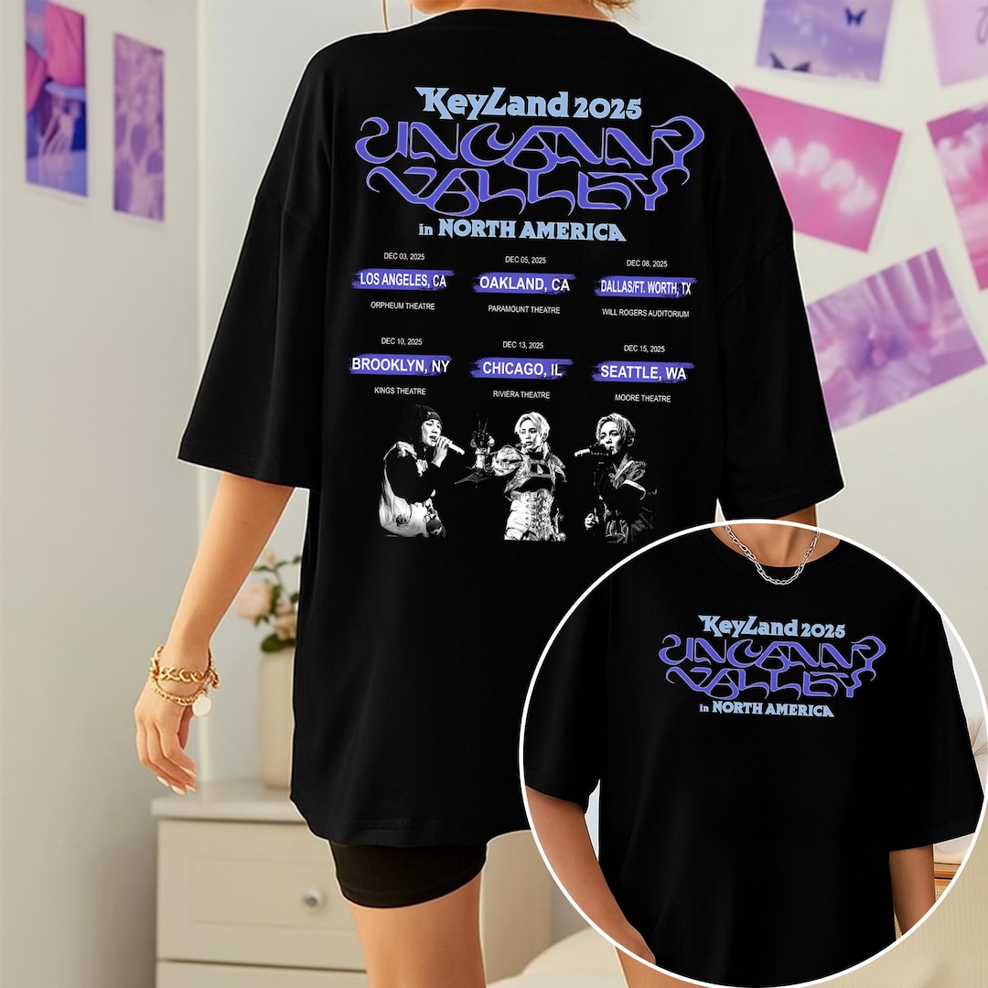 Key Land Merch Key KEYLAND: Uncanny Valley World Tour 2025 T-shirt, Key Shinee Shirt ...