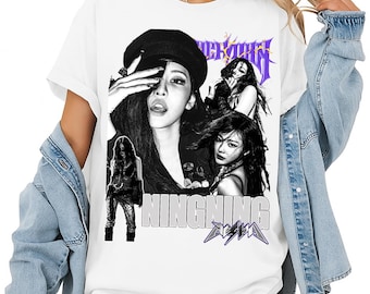 Retro Ningning Aespa Kpop T-shirt, Aespa Rich Man Shirt, I Am