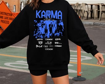 Retro Stray Kids Felix Karma Shirt, SKZ Karma Sweatshirt, Stray