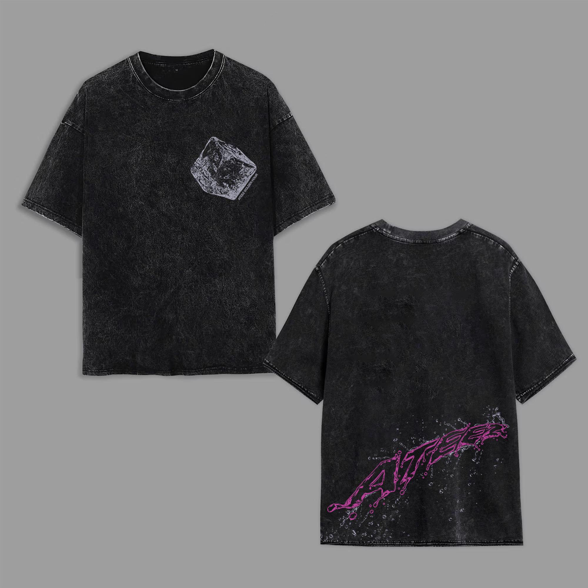 Ateez Golden Hour Part 5 Mineral Wash Tee, Ateez Bad Shirt, Ateez
