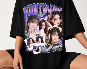 アイドル IVE SHOW WHAT I AM PORTRAIT TEE Ive Show What I Am World Tour Shirt, Ive REVIVE Plus Tracklist T