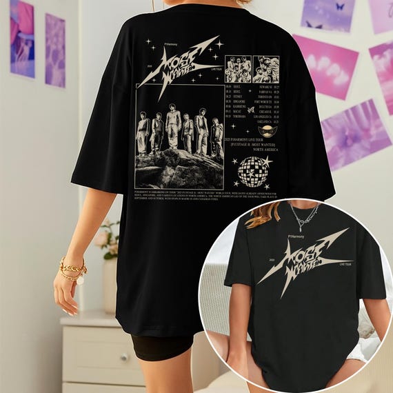 P1harmony LIVE TOUR P1ustage H Most Wanted 2025 T-shirt, P1harmony