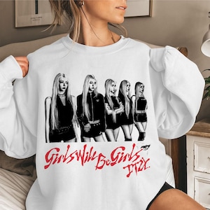 Vintage Itzy Girls Will Be Girls Sweatshirt, Itzy Kiss Tell Shirt, ITZY Born to Be 2nd World Tour Shirt, Itzy Twinzy Shirt, Yuna, Yeji, Lia