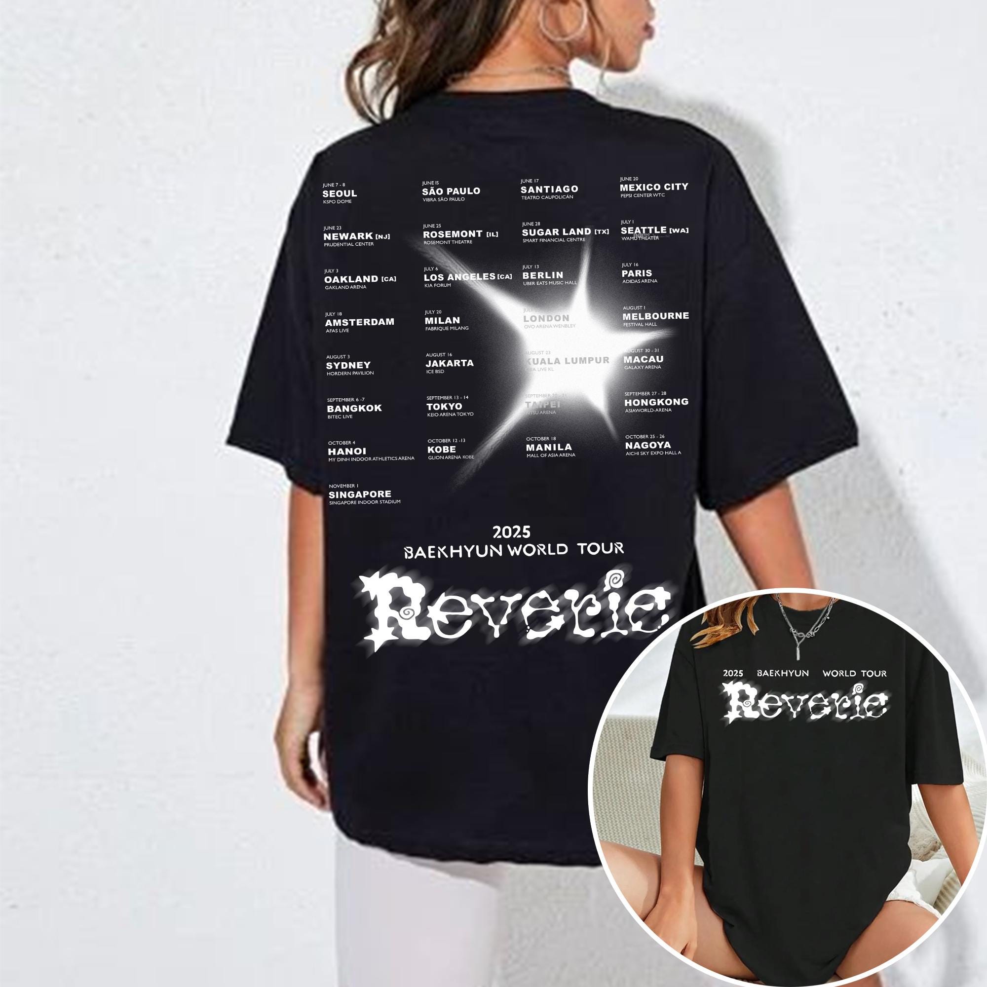 Baekhyun Reverie Tour T Shirt - Etsy
