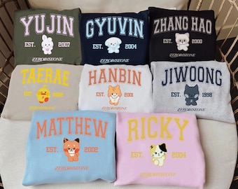 Zerobaseone Zeroni Members Sweatshirt, ZB1 Jiwoong Zhang Hao