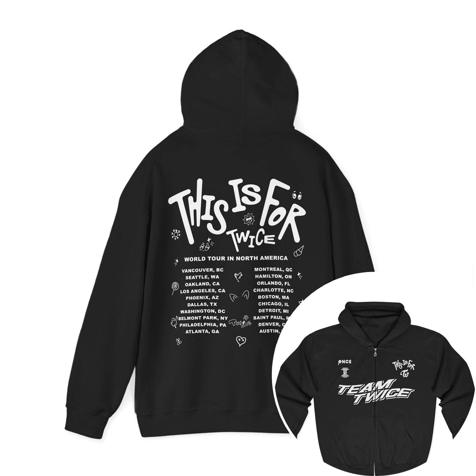 Twice Zip Hoodie - Etsy