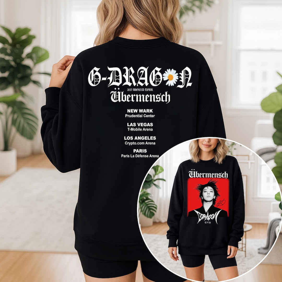 Ubermensch Gdragon World Tour 2025 in US Sweatshirt, Gdragon Drama