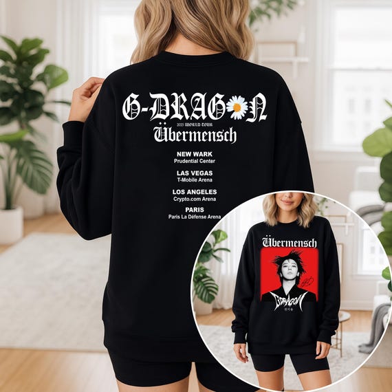 Ubermensch Gdragon World Tour 2025 in US Sweatshirt, Gdragon Drama