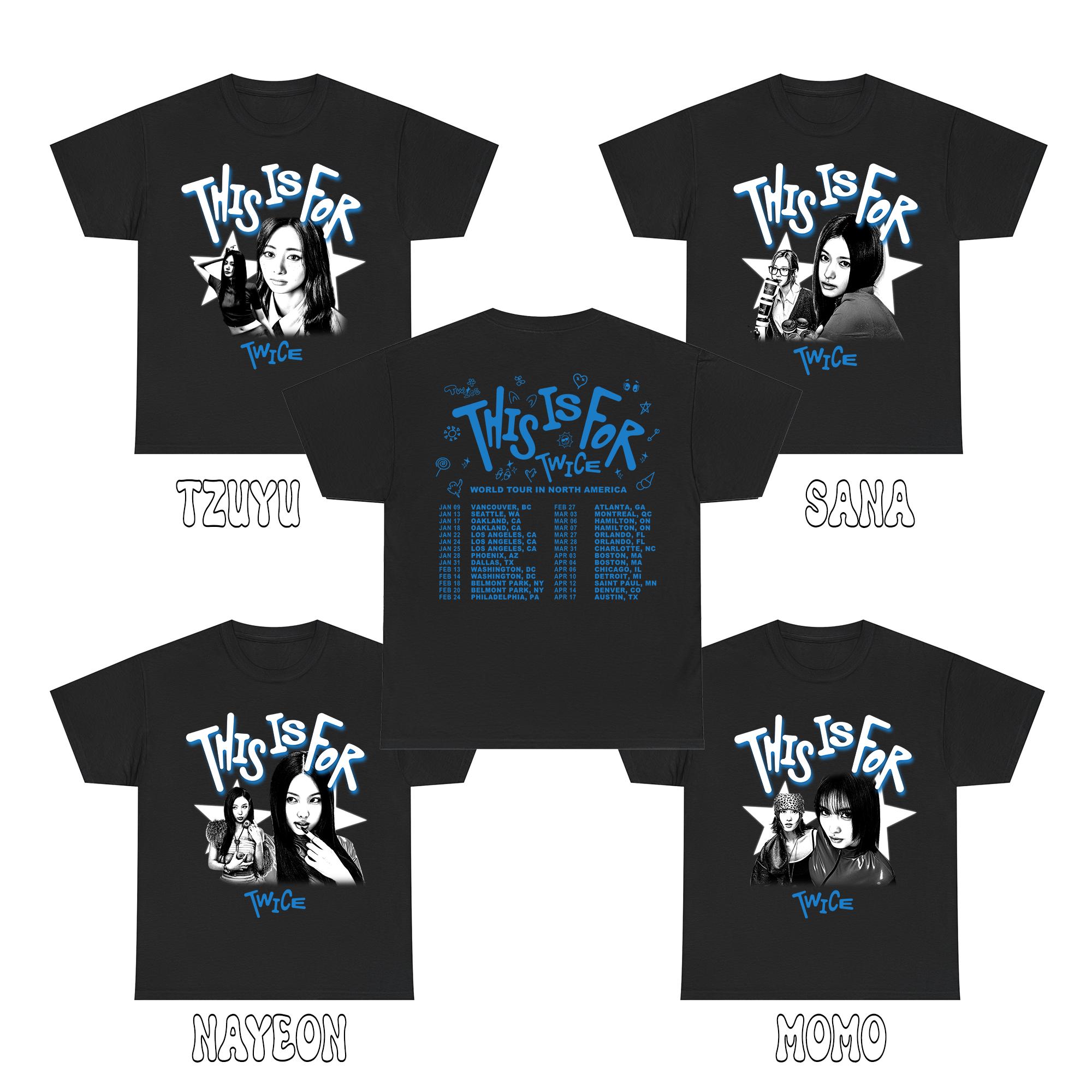 TWICE Member Inspired World Tour T-shirt, Twice This is for World