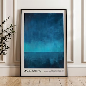 Mark Rothko Art Poster, Abstract Art, Printable Wall Art, Living Room Decor, Digital Download, Modern Art Exhibition Poster, Home Decor