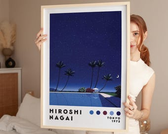 永井博アートプリント、モダンアートプリント、日本のシティポップ
