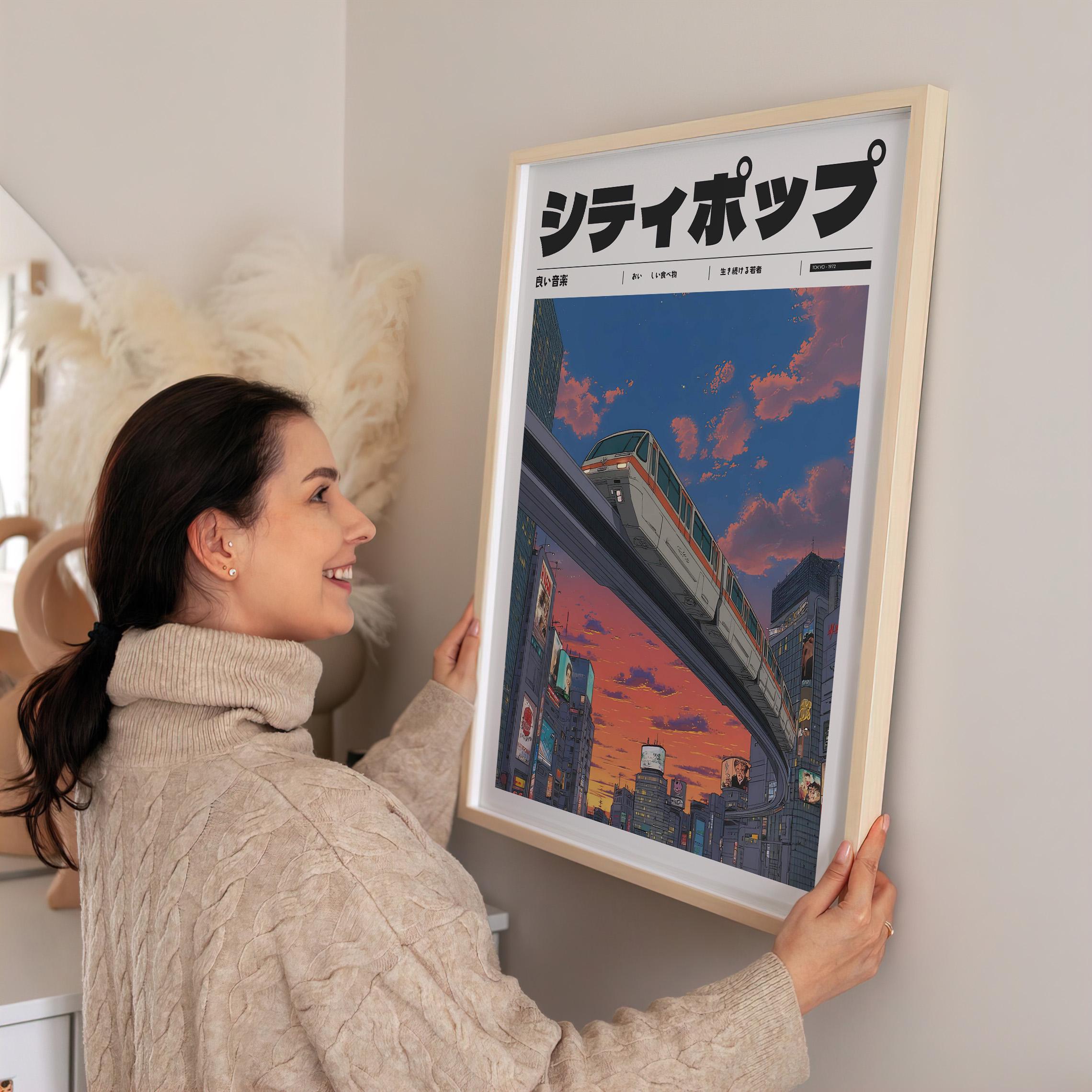 Vintage Style Manifest Art, Retro Japanese Y2K Poster, Indie Room