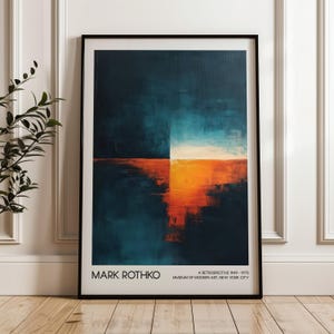 Mark Rothko Art Poster, Home Decor, Printable Wall Art, Modern Art Exhibition Poster, Digital Download, Living Room Decor, Abstract Art