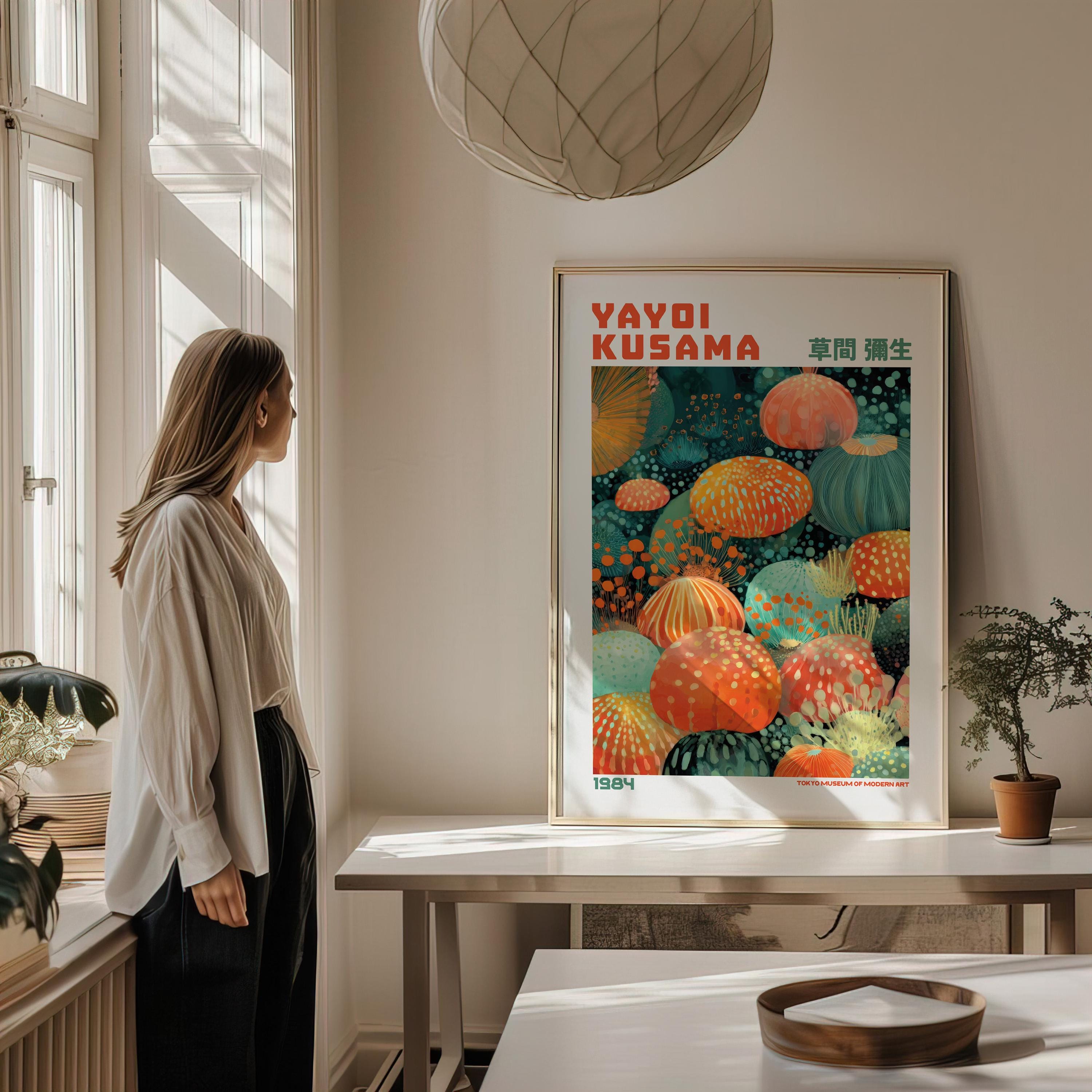 草間彌生ポスター - 草間彌生にインスパイアされた日本の抽象画