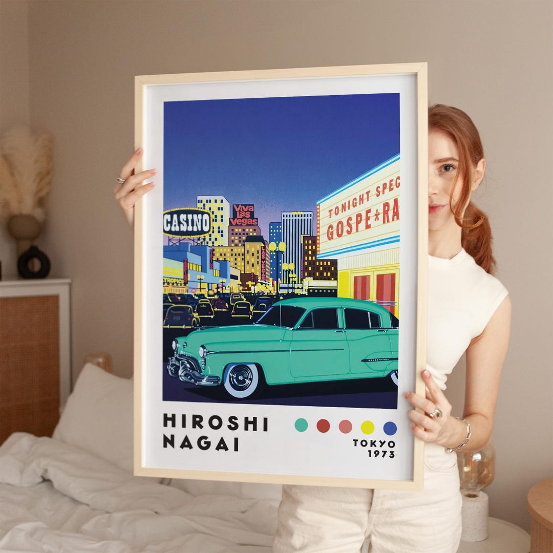 Hiroshi Nagai Art Print, Digital Download, Vaporwave Print