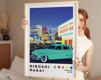 永井博アートプリント、モダンアートプリント、日本のシティポップ