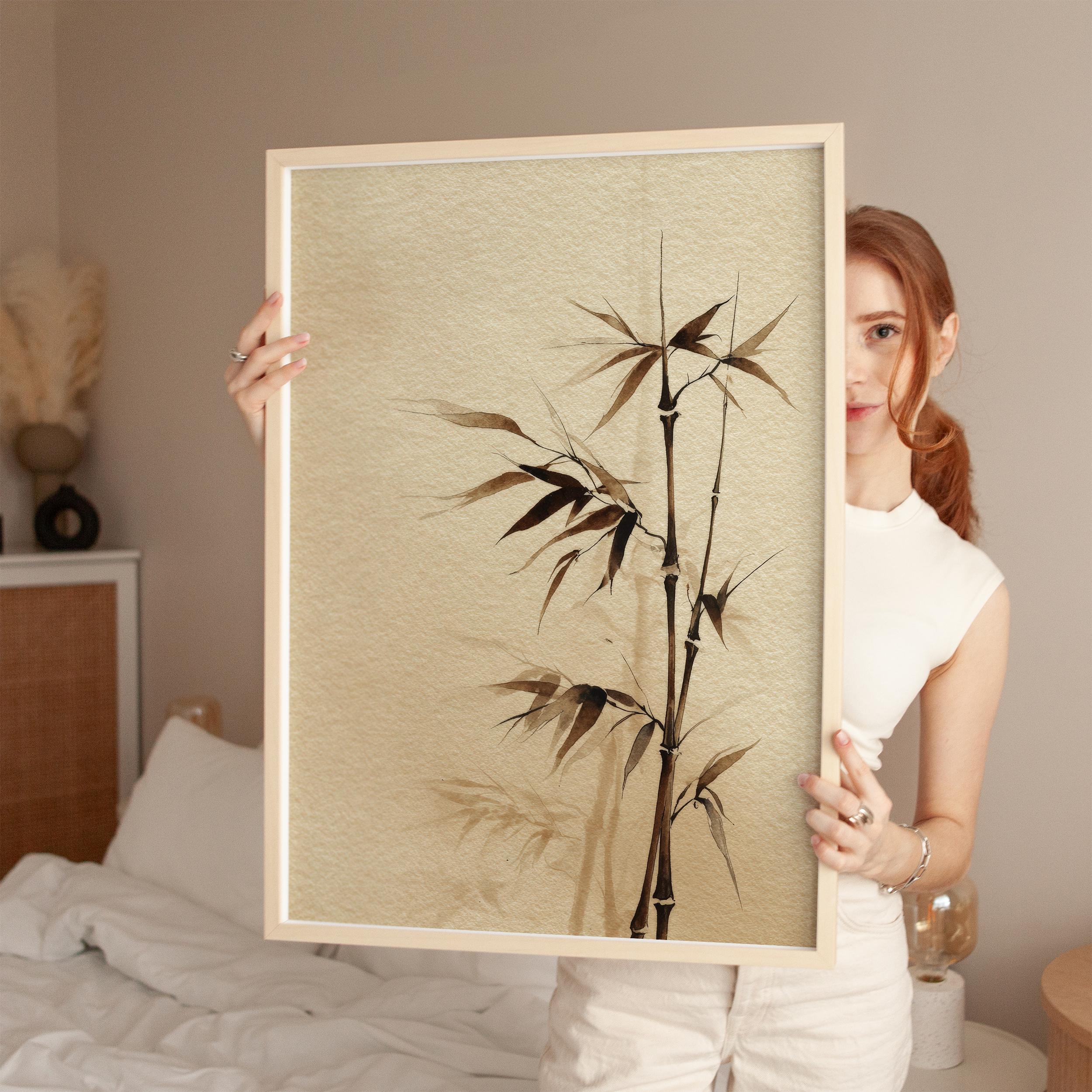 Bamboo Plant, Wabi-sabi, Digital Poster Download - Etsy