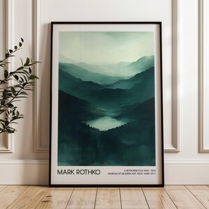 Mark Rothko Art Poster, Abstract Art, Home Decor, Printable Wall Art, Digital Download, Living Room Decor, Modern Art Exhibition Poster
