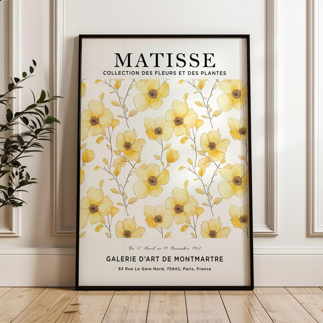 Henri Matisse Art Print, Matisse Flower Poster, Flower Market