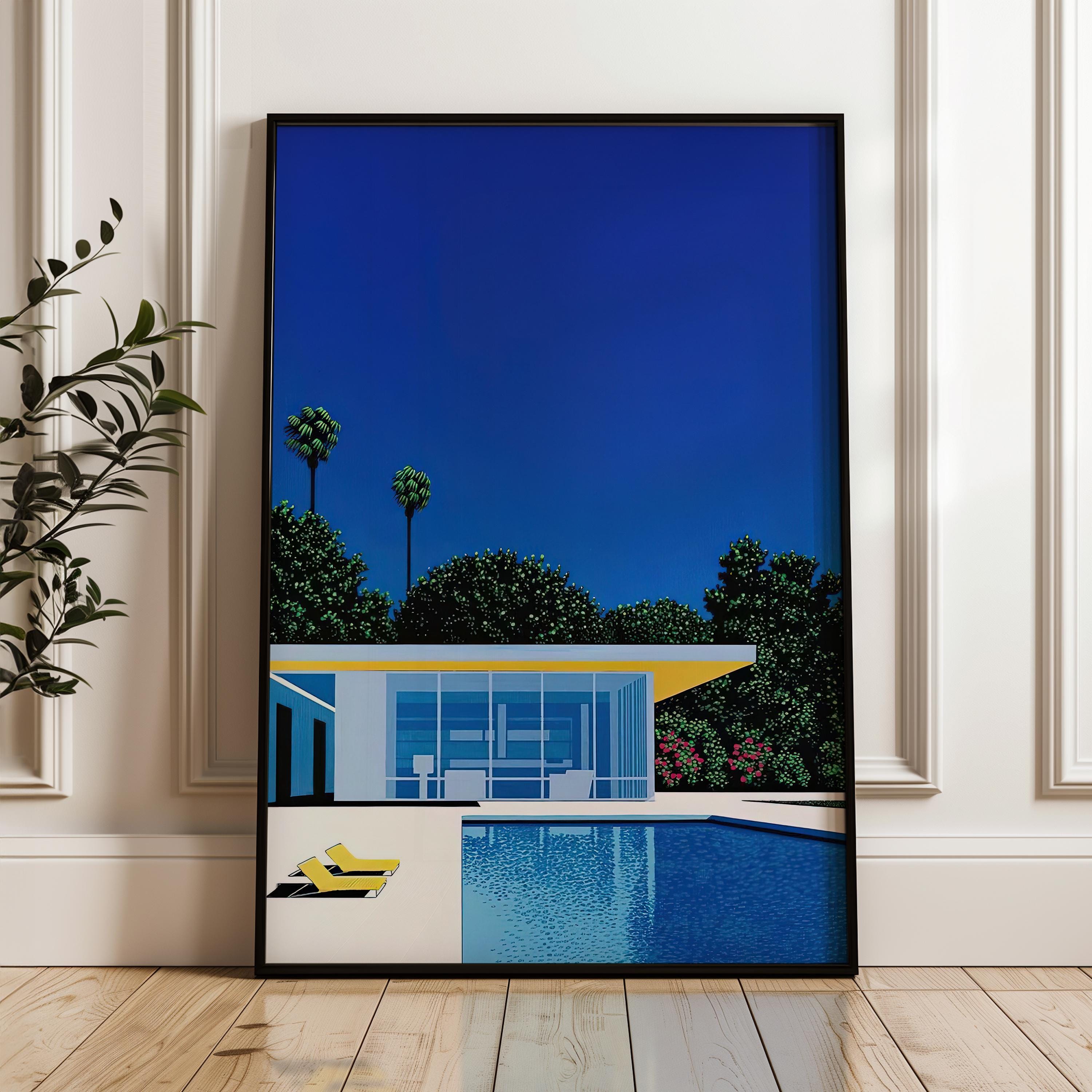 Modern House With Pool, Hiroshi Nagai Japanese City Pop, Digital
