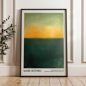 Mark Rothko Art Poster, Digital Download, Home Decor, Abstract Art, Printable Wall Art, Modern Art Exhibition Poster, Living Room Decor