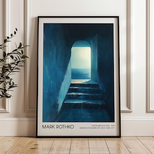 Mark Rothko Art Poster, Printable Wall Art, Digital Download, Home Decor, Abstract Art, Living Room Decor, Modern Art Exhibition Poster