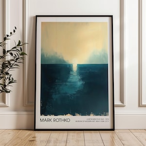 Mark Rothko Art Poster, Digital Download, Printable Wall Art, Abstract Art, Modern Art Exhibition Poster, Home Decor, Living Room Decor