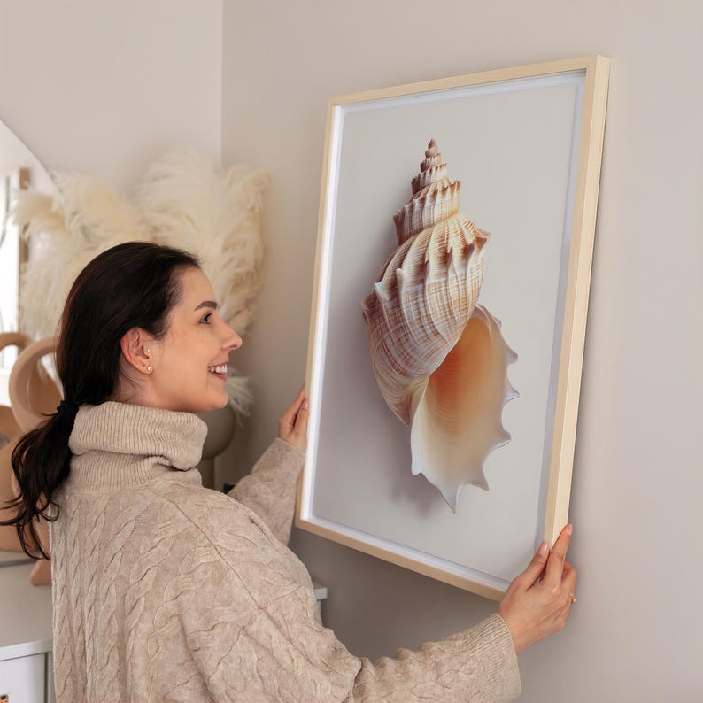 Shell Art Realistic Seashell, Realistic, Digital Poster Download - Etsy