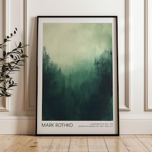 Mark Rothko Art Poster, Printable Wall Art, Living Room Decor, Digital Download, Home Decor, Modern Art Exhibition Poster, Abstract Art