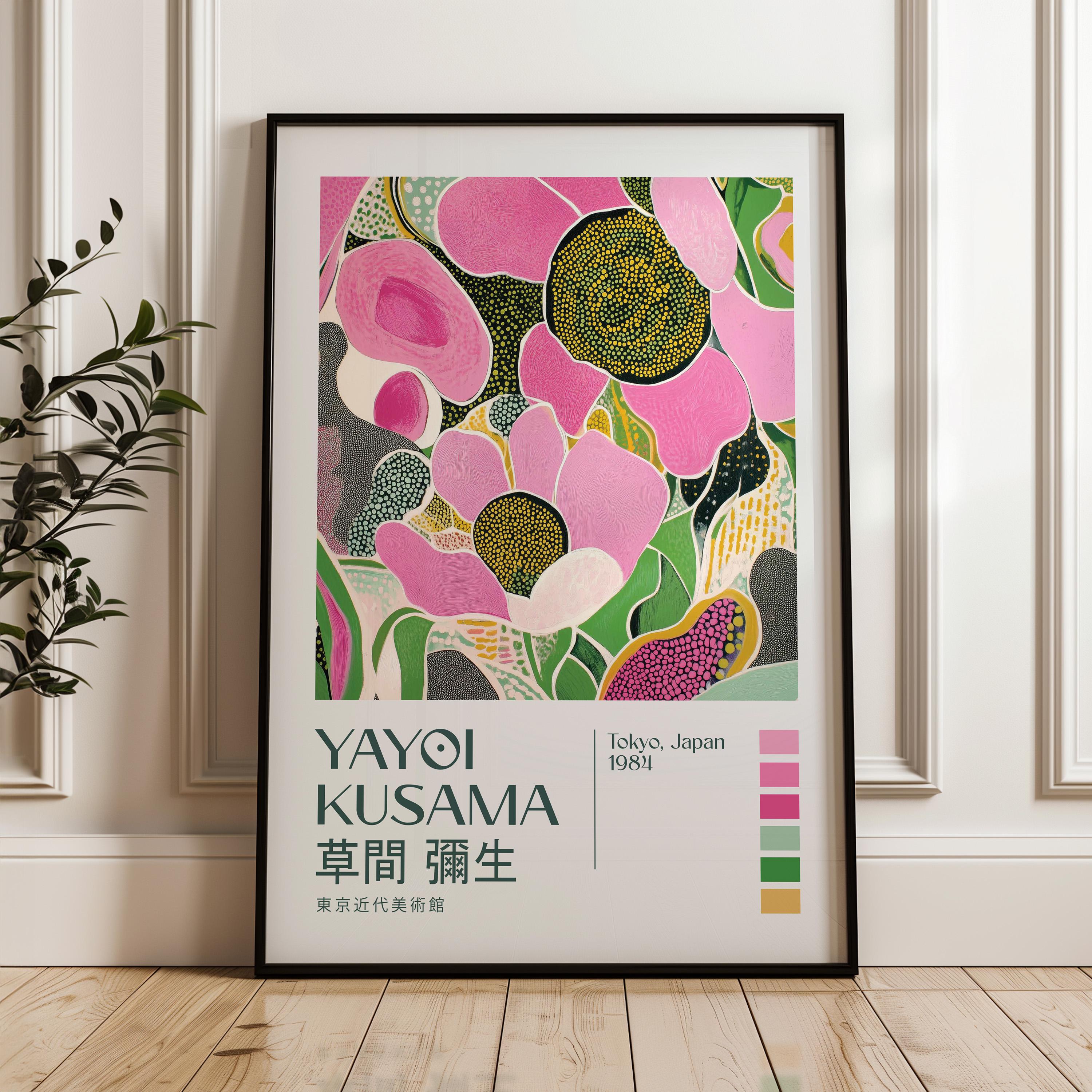 Yayoi Kusama Print, Modern Art Print, Yayoi Kusama Exhibition