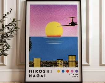 Impressão de arte de Hiroshi Nagai, decoração para casa, pop de