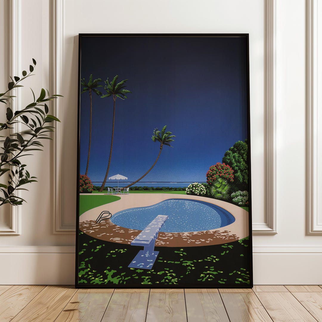 Swimming Pool Scene, Hiroshi Nagai Japanese City Pop, Digital
