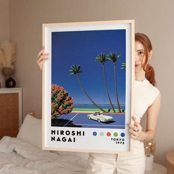 Hiroshi Nagai Art Print, Vaporwave Print, Digital Download
