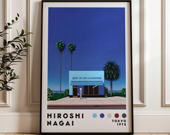 永井博 アートプリント、日本のシティポップポスター（デジタル