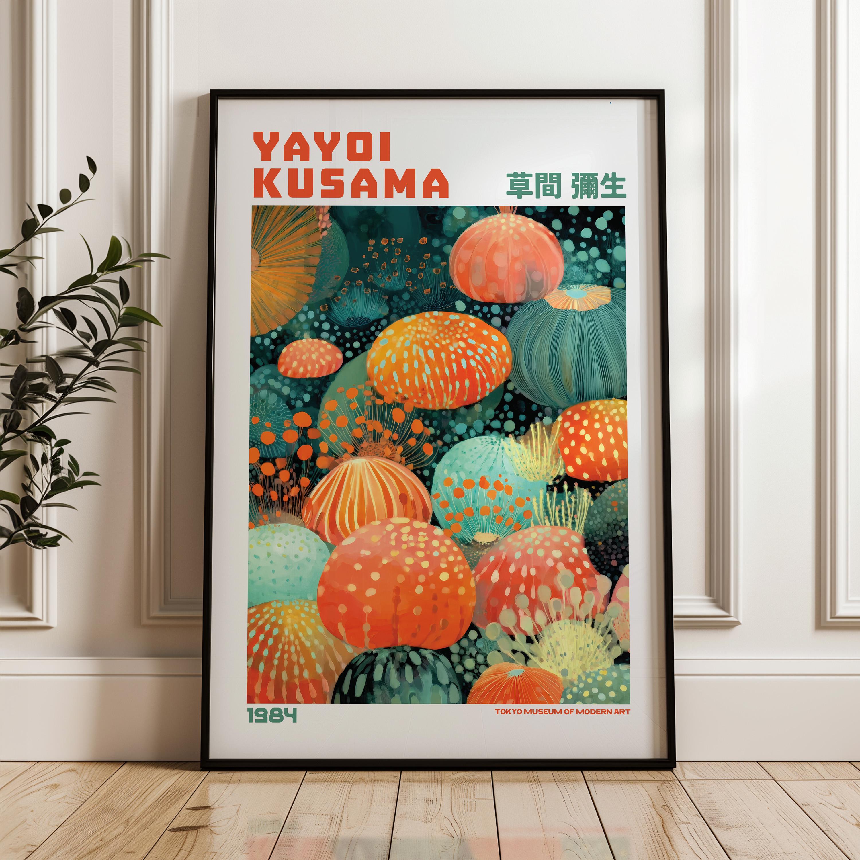 草間彌生ポスター - 草間彌生にインスパイアされた日本の抽象画