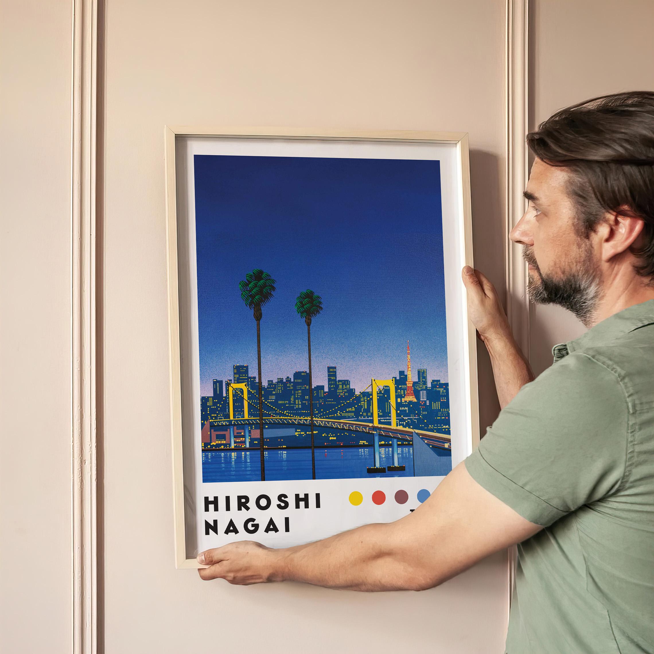 永井博アートプリント、ヴェイパーウェイヴプリント、ミニマリスト