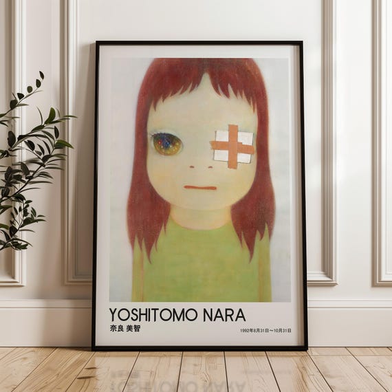 奈良美智作「眼帯の少女」デジタルポスターダウンロード - Etsy 日本