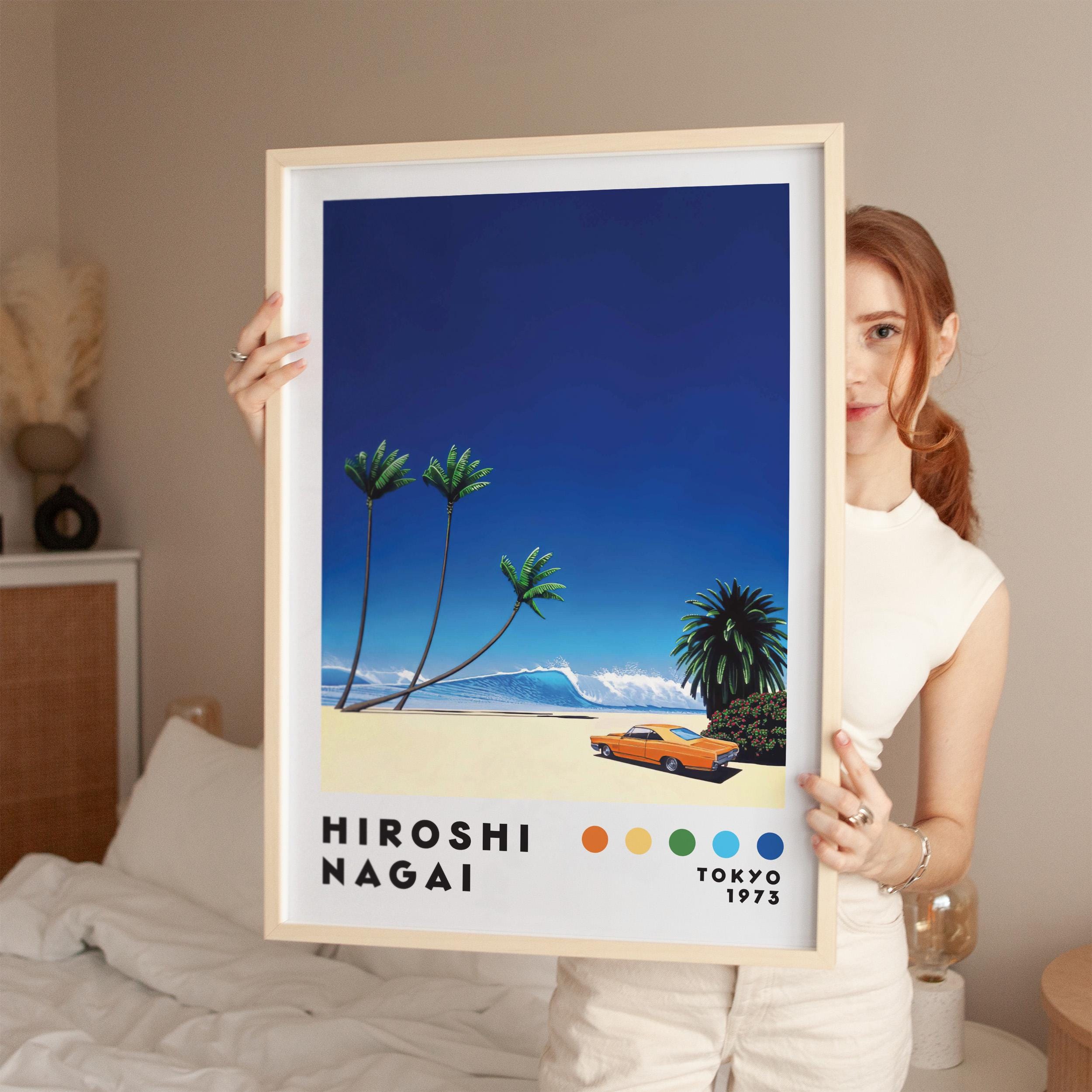 Hiroshi Nagai Art Print, Modern Art Print, Japanese City Pop
