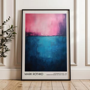 Mark Rothko Art Poster, Abstract Art, Modern Art Exhibition Poster, Printable Wall Art, Digital Download, Living Room Decor, Home Decor