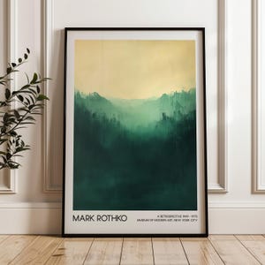 Mark Rothko Art Poster, Printable Wall Art, Digital Download, Abstract Art, Modern Art Exhibition Poster, Living Room Decor, Home Decor