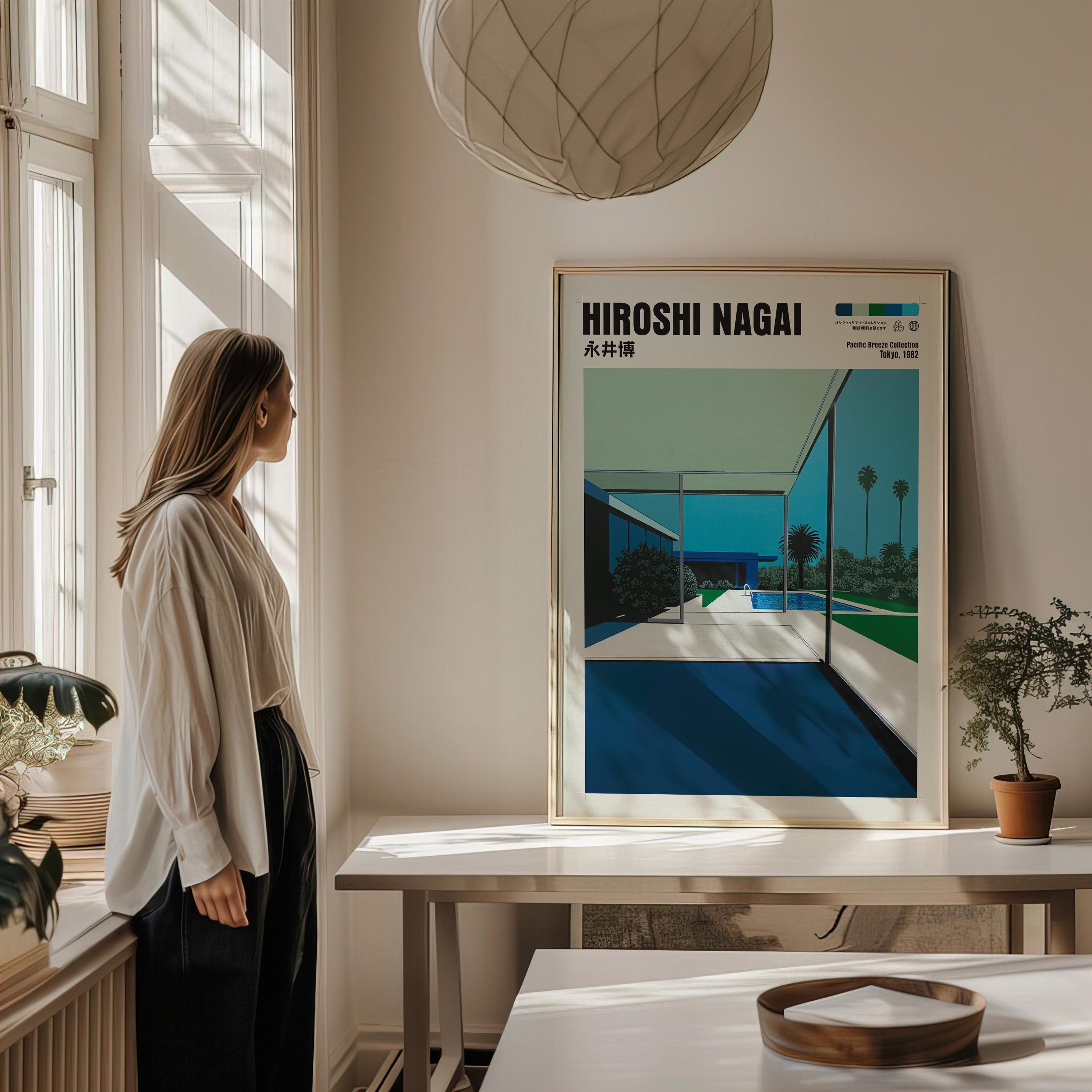 Hiroshi Nagai Art Print, Japanese City Pop, Modern Home Decor