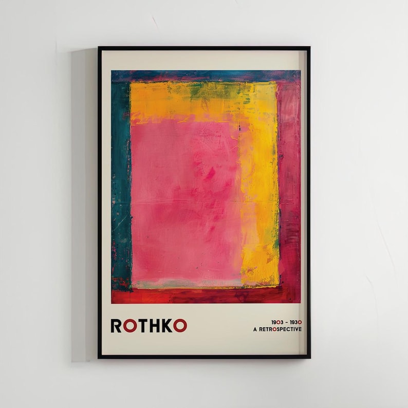 Mark Rothko Art Poster, Digital Download, Printable Wall Art, Home ...