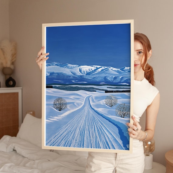 Winter Mountain Landscape, Hiroshi Nagai Japanese City Pop